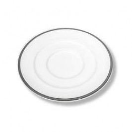 Gmundner Keramik Grauer Rand Espresso cup saucer with edge 'Gourmet' 16 cm