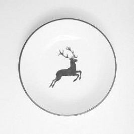 Gmundner Ceramics Grey Deer Soup Plate Cup 20 cm