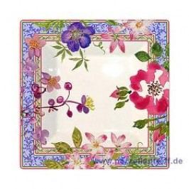 Gien Millefleurs Bowl Quadratic Deep 17 x 17 cm