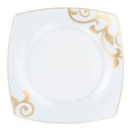 Königlich Tettau Jade Garbo Gold Plate Flat Square 28 cm