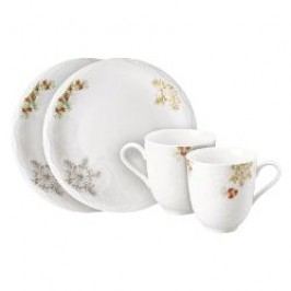 Hutschenreuther Winterromantik Set of Mug with Handle and Plate 4 pcs, 22 cm
