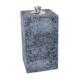 Stern Feuersäule 20x20x40cm Vintage grau mit Tank und Docht