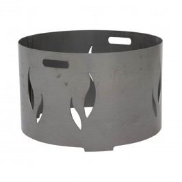 Siena Garden Feuerschalenaufsatz 98x98x40cm Stahl Silber/Anthrazit