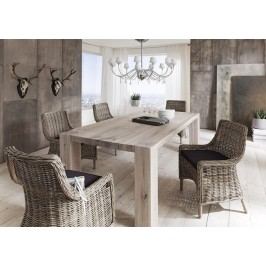 Esstisch 220 X 110 Cm Balkeneiche Massiv White Wash Sit-Möbel Goliath Holz Modern