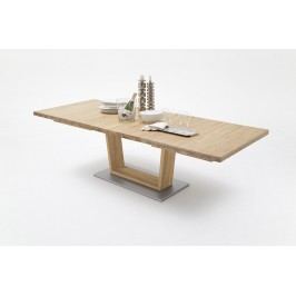 Esstisch 180 X 100 Cm Wildeiche Massiv Geölt Ausziehbar Auf 270 Cm Mca-Furniture Ainatnac Holz Neutral