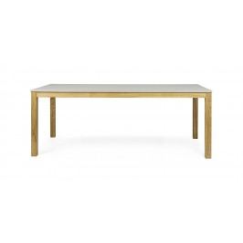 Esstisch Hellgrau 200x75x90 Cm Tenzo Hserf Holz Vintage