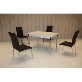 Tischgruppe Weiss/ Schwarz Top Form 2 Annes Weiß Holzwerkstoffe Modern