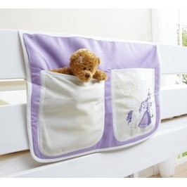 Bett-Tasche Für Hoch- Und Etagenbetten ´´horse (lila)´´ Mvh-Ticaa Baumwolle Modern