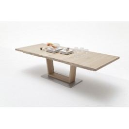 Esstisch 180 X 100 Cm Eiche Bianco Massiv Geölt Ausziehbar Auf 270 Cm Mca-Furniture Ainatnac Holz Neutral