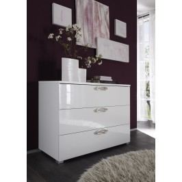 Kommode Weiss Echt Hochglanz Lackiert Classico Ambrosia Weiß Melamin Modern