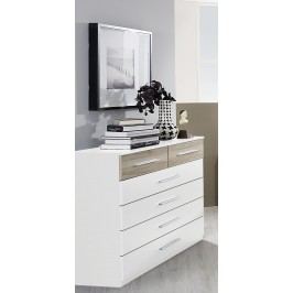Kommode Alpinweiss/ Eiche Sanremo Hell Rauch Packs Tarragona Holz Modern