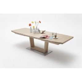 Esstisch 140 X 90 Cm Eiche Bianco Massiv Geölt Ausziehbar Auf 220 Cm Mca-Furniture Ainatnac Mdf Neutral