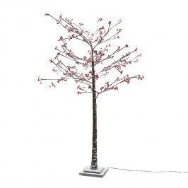 EEK A+, LED-Kunstbaum Skive - Kunststoff - Braun / Rot, Pure Day
