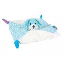 JABADABADO Schmusetuch Hund Hellblau 24x24cm N629