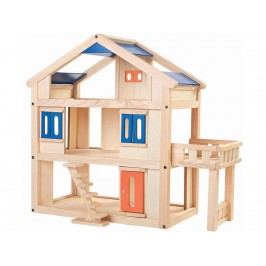 PLAN TOYS PlanToys Puppenhaus mit Terrasse Höhe 55cm 4007150