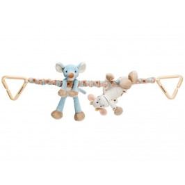 TEDDYKOMPANIET® Diinglisar Kinderwagenkette Kuh & Maus 452061