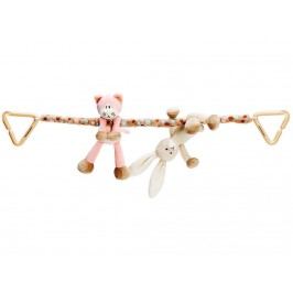TEDDYKOMPANIET® Diinglisar Kinderwagenkette Katze & Hase 452060