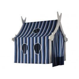 DOLPHIN Holzturm Weiß mit Textilien für Piraten-Spielbett *B-Ware*