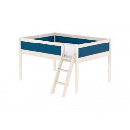 FLEXA Harmony Spielbett mit schräger Leiter 140x200cm Nordic Blue 80-21316-46