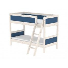 FLEXA Harmony Etagenbett mit schräger Leiter 90x200cm Nordic Blue 80-21404-46